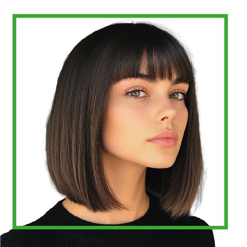 Femme-ligne-coupe-carrée
