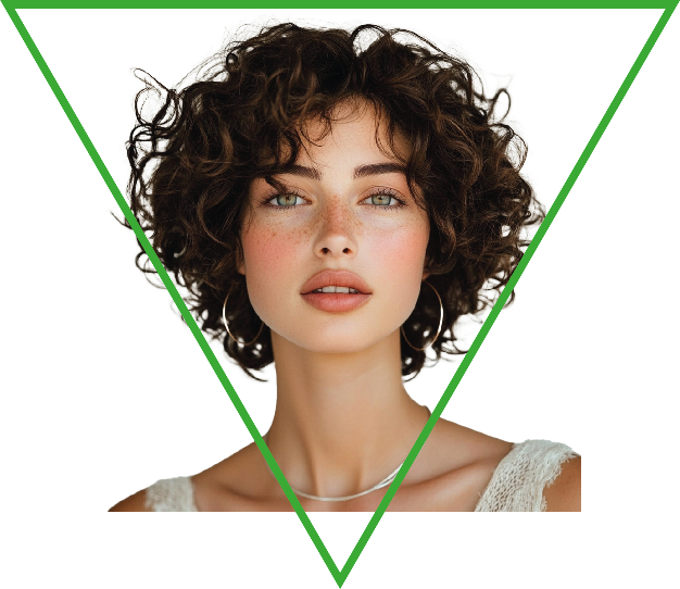 Femme-ligne-coupe-trianlge